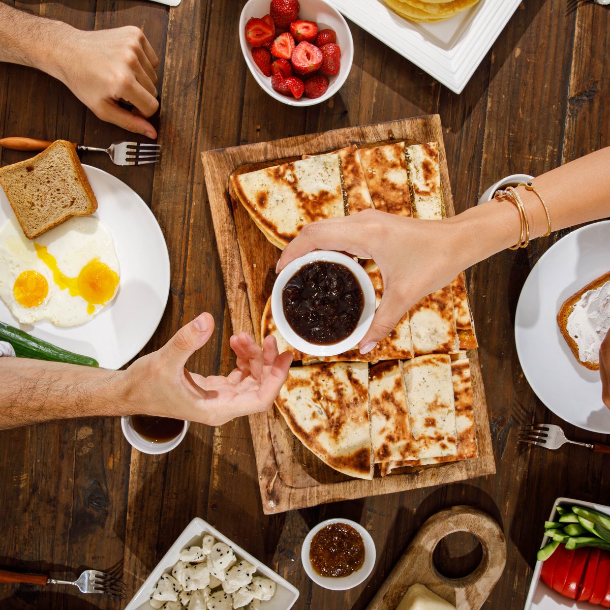 Lebanese breakfast table with McBoos preserves