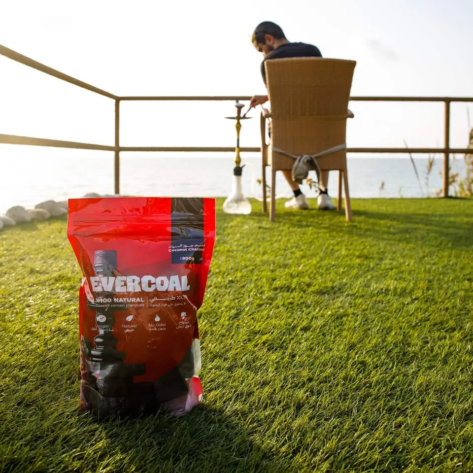 Evercoal hookah charcoal by the sea