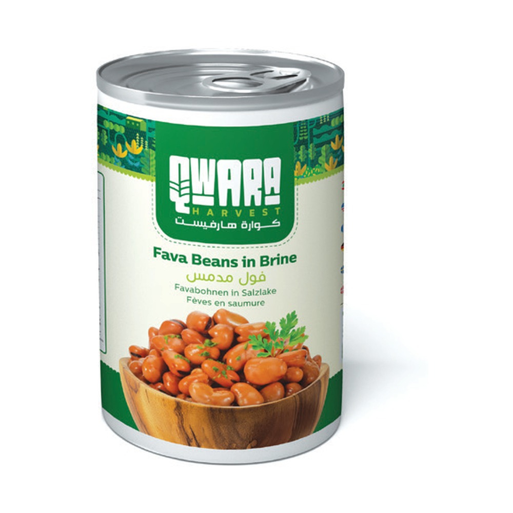 Fava Beans in Brine فول مدمس - Qwara Harvest - 400g