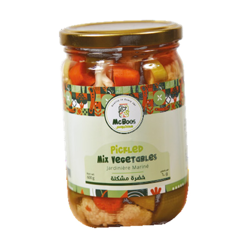Pickled Mixed Vegetables كبيس خضرة مشكلة - McBoos - 600g