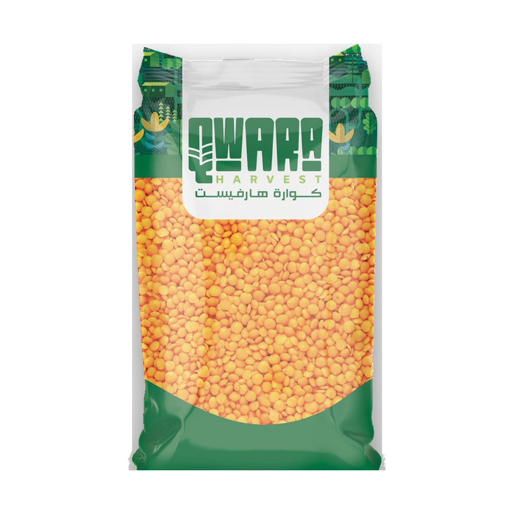 Red Lentil (split) عدس أحمر مجروش - Qwara Harvest - 900g