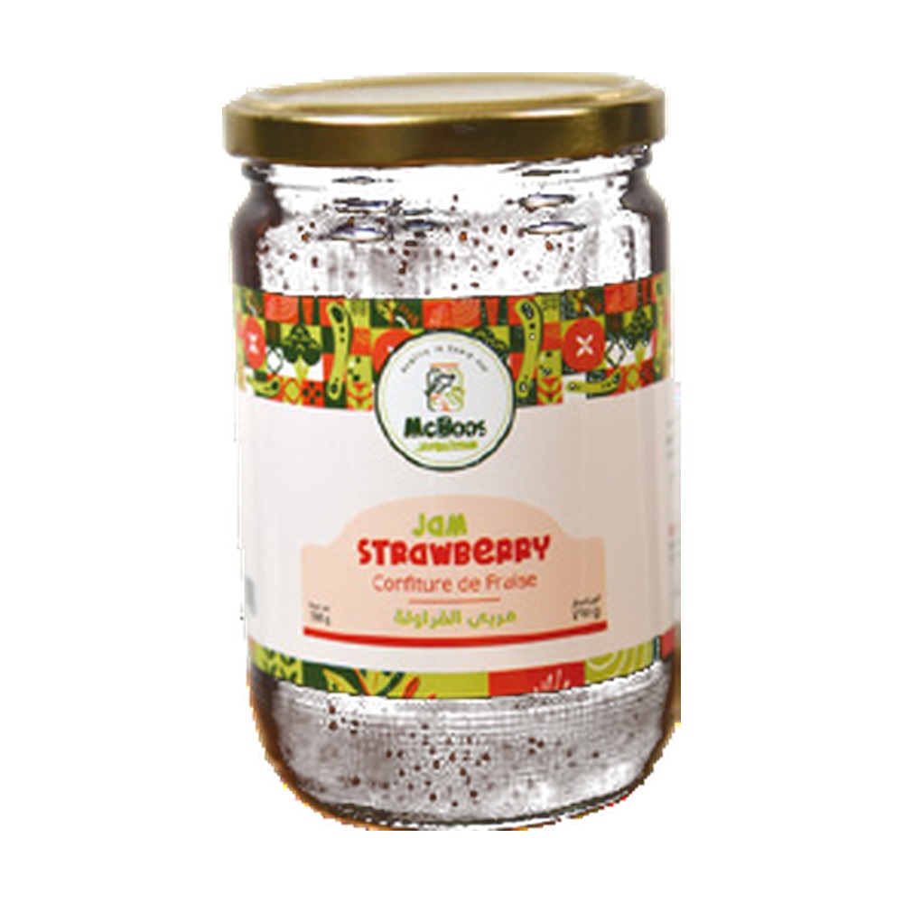 Strawberry Jam مربى الفراولة - McBoos - 400g, 795g